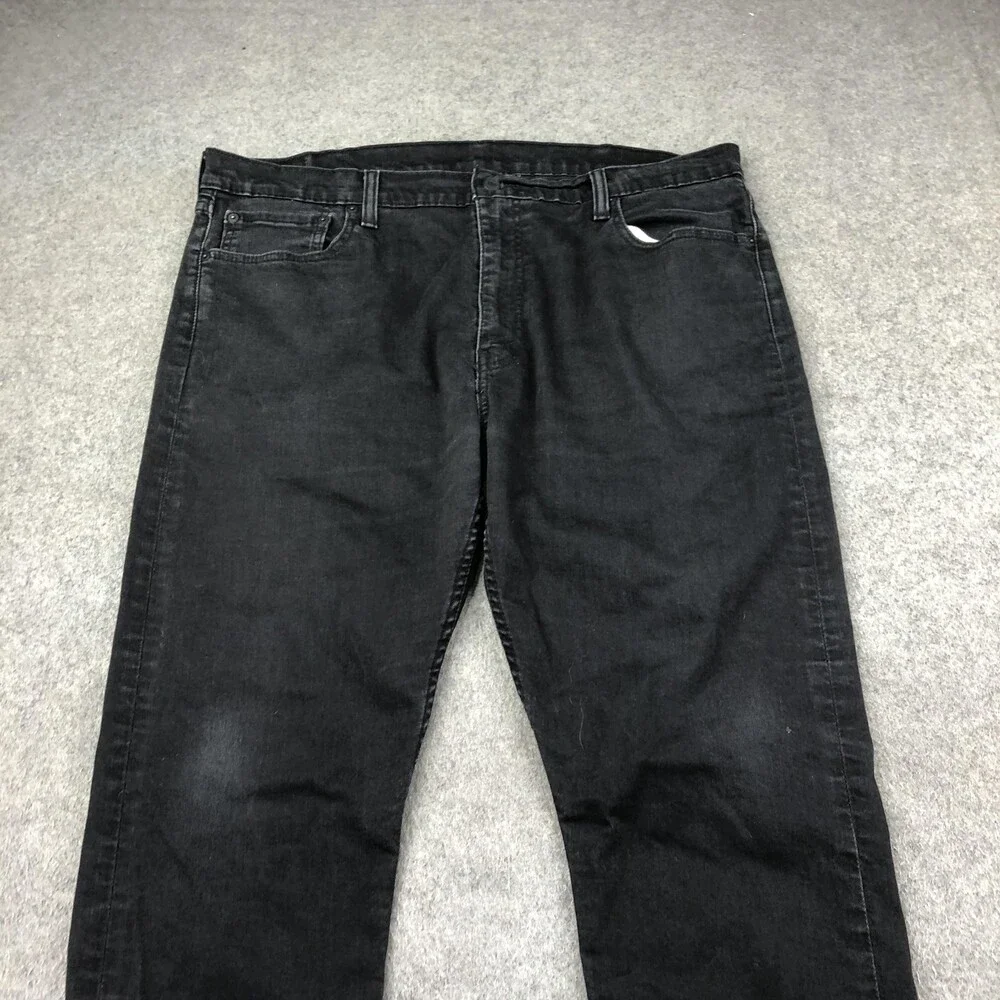 Levis 512 Jeans Mens 40x32 Black Charcoal Wash Slim Tapered Denim Pants Casual